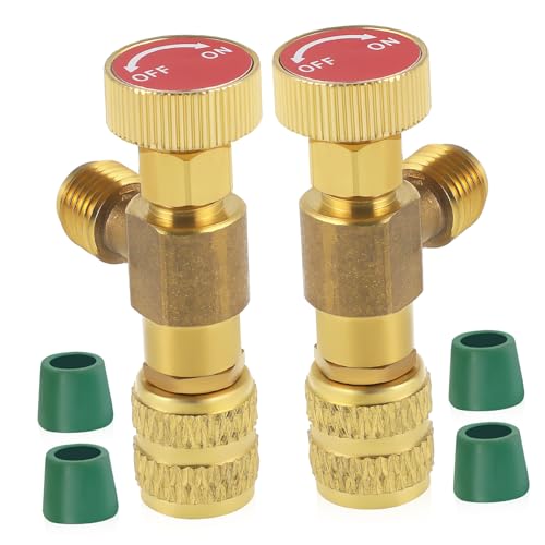 BAZEITFLOW 2 Stk. Teiliges Kältemittel Sicherheitsventil Ersatzventil für Klimaanlagen Messgenaue Steuerung Leckagefrei Einfache Installation Kompatibel mit Refrigerant Valve Adapter Zubehör BAZEITFLOW 2 Stk. Teiliges Kältemittel Sicherheitsventil Ersatzventil für Klimaanlagen Messgenaue Steuerung Leckagefrei Einfache Installation Kompatibel mit Refrigerant Valve Adapter Zubehör von BAZEITFLOW