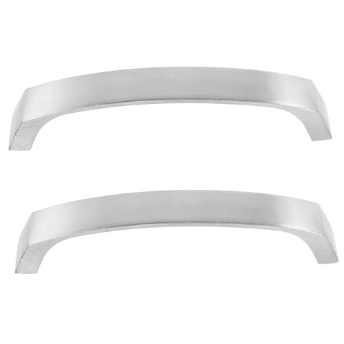 BAZEITFLOW 2 Stück Aluminium Griffe für Küchenschränke und Möbel Gebürstet Lochabstand Robust und Formbeständig Vielseitig Passend für Schranktüren im Wohnbereich von BAZEITFLOW