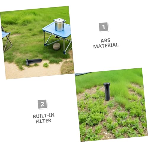 BAZEITFLOW 2 Stück Automatischer Versenkbarer Gartensprenger Langlebiger Pop Up Beregner mit Integriertem Filter Druckaktiviertem Dichtsystem und Selbstreinigendem Auswurf für Unterirdische von BAZEITFLOW