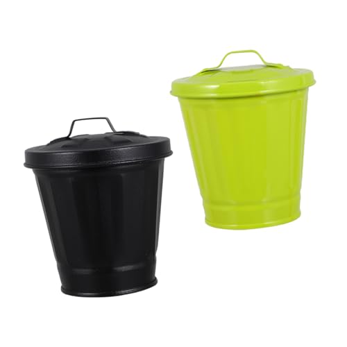 BAZEITFLOW 2 Stück Desktop Mülleimer aus Robustem Eisen Kleiner Tischabfalleimer mit Glatter Oberfläche für Schlafzimmer Wohnzimmer Küche und Büro Praktische Aufbewahrung für Abfall BAZEITFLOW 2 Stück Desktop Mülleimer aus Robustem Eisen Kleiner Tischabfalleimer mit Glatter Oberfläche für Schlafzimmer Wohnzimmer Küche und Büro Praktische Aufbewahrung für Abfall von BAZEITFLOW