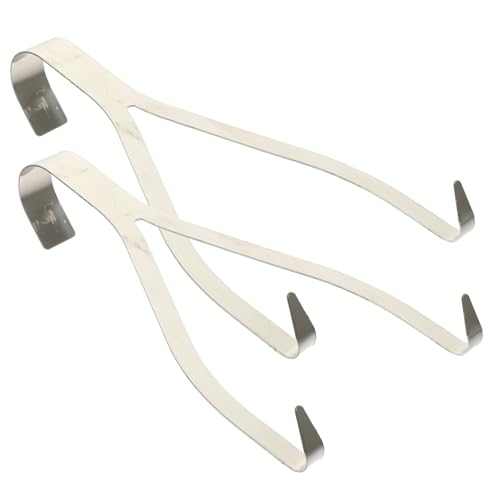 BAZEITFLOW 2 Stück Dicke Edelstahl Fleischhaken für Grill und Haushalt Rostfrei Scharfes Ende zum Leichten Einhängen Langlebig zum Aufhängen Trocknen und Räuchern von Fleisch und Geflügel von BAZEITFLOW