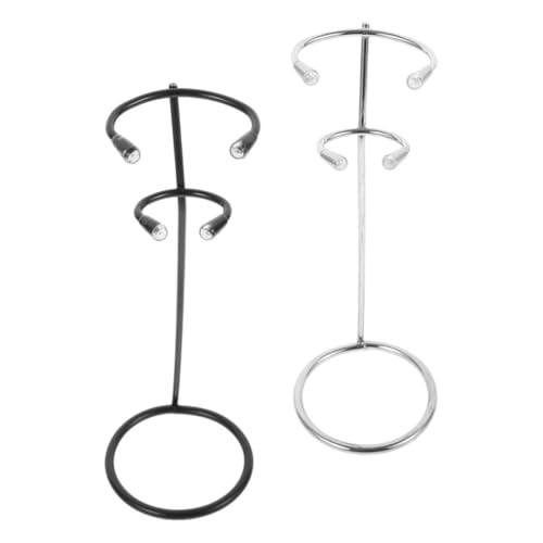 BAZEITFLOW 2 Stück Edelstahl Milchaufschäumer Ständer mit Stabilem Rutschfestem Sockel Passend für Milchschäumer und Eierschläger Modernes Design für Stilvolle Küchenablage von BAZEITFLOW