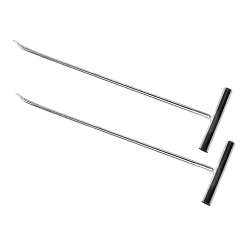 BAZEITFLOW 2 Stück Edelstahl T haken Hebewerkzeug für Kanaldeckel und Rolltore Robust mit T griff für Sicheres Anheben und Einfache Bedienung Praktisches für Haus und Werkstatt BAZEITFLOW 2 Stück Edelstahl T haken Hebewerkzeug für Kanaldeckel und Rolltore Robust mit T griff für Sicheres Anheben und Einfache Bedienung Praktisches für Haus und Werkstatt von BAZEITFLOW