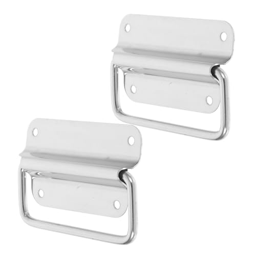 BAZEITFLOW 2 Stück Faltbarer Edelstahlgriff Robuste Toolbox Handgriffe für Kisten und Schränke Einfache Installation und Vielseitige Anwendung für Moderne Industrieästhetik BAZEITFLOW 2 Stück Faltbarer Edelstahlgriff Robuste Toolbox Handgriffe für Kisten und Schränke Einfache Installation und Vielseitige Anwendung für Moderne Industrieästhetik von BAZEITFLOW