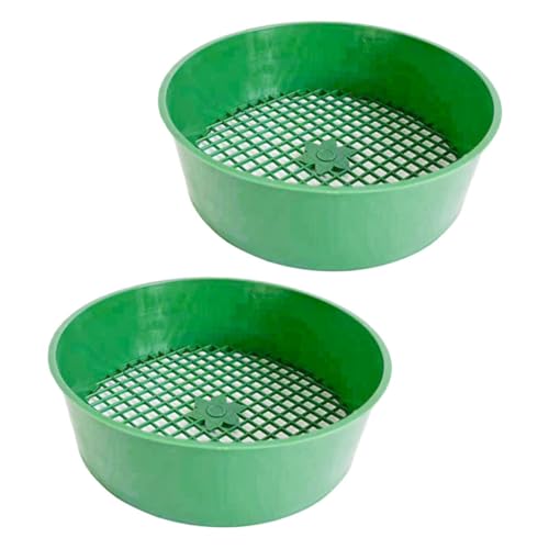 BAZEITFLOW 2 Stück Gartensieb Teilig Langlebiges Kunststoff Bodensieb mit Maschen Vielseitig für Erde Kompost und Sand zum Filtern von grobem Material und Feinem Substrat BAZEITFLOW 2 Stück Gartensieb Teilig Langlebiges Kunststoff Bodensieb mit Maschen Vielseitig für Erde Kompost und Sand zum Filtern von grobem Material und Feinem Substrat von BAZEITFLOW