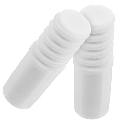 BAZEITFLOW 2 Stück Gewindespitzen aus Robustem Kunststoff Ersatzteil für Besenstiele mit Gewinde Stabile Verbindung für Teleskop Metallstangen Vielseitig Einsetzbar für Haushalt und Gewerbe von BAZEITFLOW