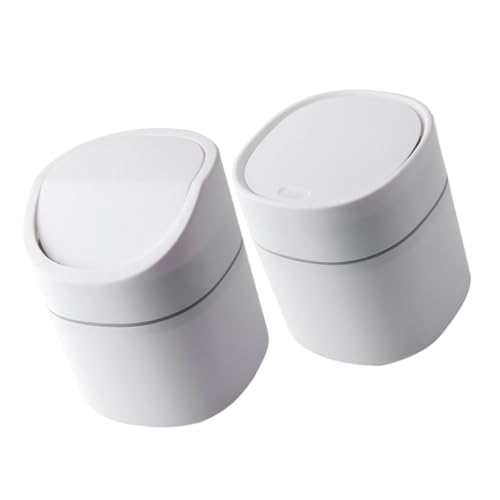 BAZEITFLOW 2 Stück Kleiner Kunststoff Abfalleimer mit Deckel Geruchloser Desktop Mülleimer Praktischer Tischabfallbehälter für Büro Küche und Schlafzimmer Kompakt und Langlebig BAZEITFLOW 2 Stück Kleiner Kunststoff Abfalleimer mit Deckel Geruchloser Desktop Mülleimer Praktischer Tischabfallbehälter für Büro Küche und Schlafzimmer Kompakt und Langlebig von BAZEITFLOW