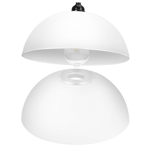 BAZEITFLOW 2 Stück Kunststoff Lampenschirm Ersatz Tragbare Dekorative Lampe Abdeckung für Wand und Deckenlampen Lochdurchmesser Vielseitig Einsetzbar für Wohnzimmer Küche Flur und von BAZEITFLOW