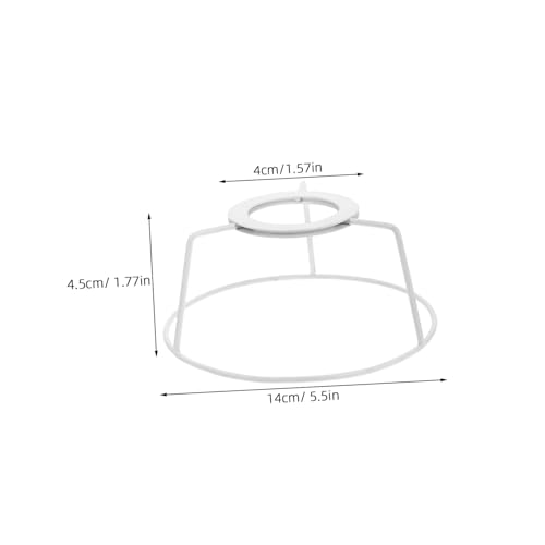 BAZEITFLOW 2 Stück Lampenschirm Gestell aus Robustem Vielseitiger DIY Lampenschirmhalter für Tischlampe und Pendelleuchte Eleganter Draht Rahmen mit Stilvollem Design Langlebiges von BAZEITFLOW