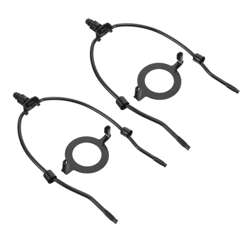 BAZEITFLOW 2 Stück Lampenschirm Harfenhalter Teilig Metall Lampenschirmhalter DIY Lampenzubehör Ersatzteile für Tisch und Stehlampen Langlebig Einfach zu Montieren Schwarz Kompatibel von BAZEITFLOW