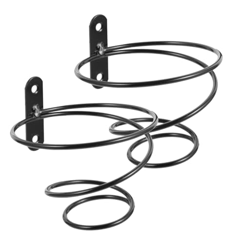 BAZEITFLOW 2 Stück Metall Weinregal Wandmontage Spiralförmiger Einzel flaschenhalter Modern Stil Weinflaschenhalter Praktisch für Küche Esszimmer Bar von BAZEITFLOW