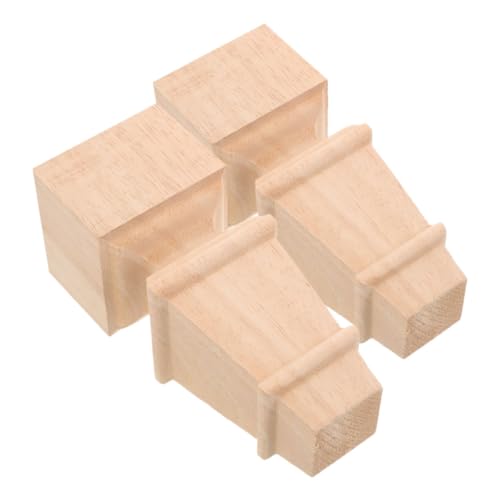 BAZEITFLOW 2 Stück Möbelbeine Massivem Holz Stabile Tisch und Schrankfüße Robuste Sofa und Kommodenbeine Einfach Montierbar Vielseitig für Wohnzimmer Schlafzimmer und Arbeitszimmer von BAZEITFLOW
