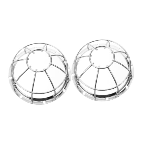 BAZEITFLOW 2 Stück Rauchmelder Schutzabdeckung Explosionsgeschütztem Drahtgeflecht Stoßfest und Diebstahlsicher Einfache Montage für Zuhause von BAZEITFLOW