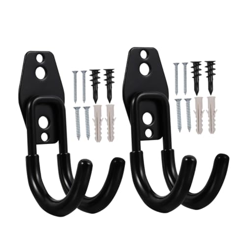 BAZEITFLOW 2 Stück Schlauchhalter Wandmontage Schwerer Metallhalter für Gartenschläuche Robuster Outdoor Halter zur Schlauchaufbewahrung Einfache Wandbefestigung für Garten und Garage von BAZEITFLOW