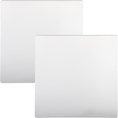 BAZEITFLOW 2 Stück Selbstklebender Acrylspiegel Flexibler Vanity Mirror für Wohnzimmer und Bad Bruchsicher Einfache Montage ohne Bohren Dekorativer Wandspiegel für Schlafzimmer und Flur von BAZEITFLOW