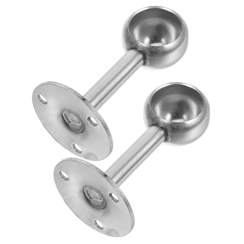 BAZEITFLOW 2 Stück Teiliges Edelstahl Gardinenstangen Deckenhalterung Verdickte Robuste Halter mit Schrauben Platzsparend für Balkon und Kleiderstangen Einfache Montage Vielseitige BAZEITFLOW 2 Stück Teiliges Edelstahl Gardinenstangen Deckenhalterung Verdickte Robuste Halter mit Schrauben Platzsparend für Balkon und Kleiderstangen Einfache Montage Vielseitige von BAZEITFLOW