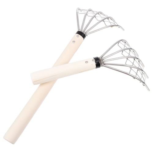 BAZEITFLOW 2 Stück Teiliges Edelstahl Handrechen mit Langlebig und Rostfrei mit Netz zum Einfachen Sammeln von Muscheln zum Strandernten und Lockern von Erde Praktisches Meeresfrüchte BAZEITFLOW 2 Stück Teiliges Edelstahl Handrechen mit Langlebig und Rostfrei mit Netz zum Einfachen Sammeln von Muscheln zum Strandernten und Lockern von Erde Praktisches Meeresfrüchte von BAZEITFLOW