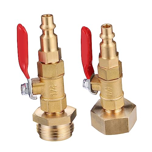 BAZEITFLOW 2 Stück Teiliges Frostschutz Schnelladapter Set Garten Schlauchverbinder mit Absperrventil Frostsicherer Blowout Adapter für Wasserhähne und Bewässerungssysteme Langlebig und BAZEITFLOW 2 Stück Teiliges Frostschutz Schnelladapter Set Garten Schlauchverbinder mit Absperrventil Frostsicherer Blowout Adapter für Wasserhähne und Bewässerungssysteme Langlebig und von BAZEITFLOW