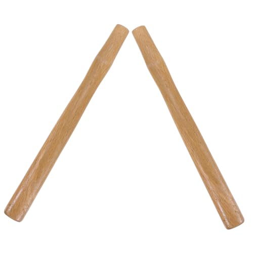 BAZEITFLOW 2 Stück Teiliges Holzgriff Hammergriff Ersatzstiel für Kugelhammer Schlosserhammer Klauenhammer Rutschfester Stoßdämpfender Griff Einfach zu Montieren Langlebiges Holz für von BAZEITFLOW