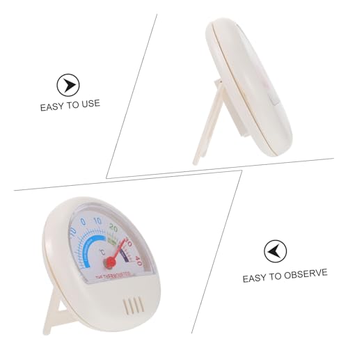 BAZEITFLOW 2 Stück Teiliges Kühlschrank Thermometer mit Klarem Messskala Tragbares Gefrierschrank Thermometer Kunststoff Temperaturanzeige für Innen Außenbereich Weiß und Rot von BAZEITFLOW