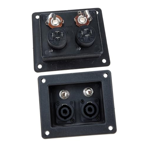 BAZEITFLOW 2 Stück Teiliges Lautsprecher Anschlussfeld Quadratisch Schwarz Hitzebeständiger Doppel Klemmanschluss für Subwoofer Sichere Montage mit Schraublöchern Kompakte Verbindung für BAZEITFLOW 2 Stück Teiliges Lautsprecher Anschlussfeld Quadratisch Schwarz Hitzebeständiger Doppel Klemmanschluss für Subwoofer Sichere Montage mit Schraublöchern Kompakte Verbindung für von BAZEITFLOW