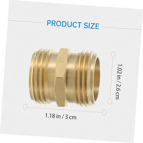 BAZEITFLOW 2 Stück Teiliges Messing Schlauchadapter Doppelseitiger Außengewinde Gartenschlauchverbinder Schnelle und Dichte Verbindung Kompatibel für Wasser Gasanschlüsse BAZEITFLOW 2 Stück Teiliges Messing Schlauchadapter Doppelseitiger Außengewinde Gartenschlauchverbinder Schnelle und Dichte Verbindung Kompatibel für Wasser Gasanschlüsse von BAZEITFLOW