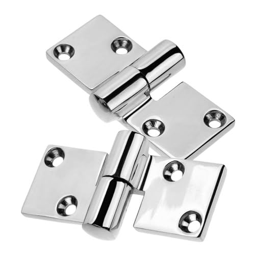 BAZEITFLOW 2 Stück Teiliges Scharnier Verstärkt Korrosionsbeständig Abnehmbar Robust für Küchen und Metallschranktüren Einfache Montage Langlebig und Stabil von BAZEITFLOW
