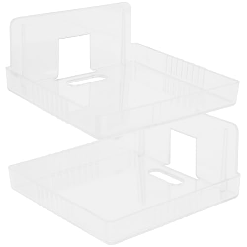BAZEITFLOW 2 Stück Transparente Klebefreie Wandregale für Babyphone und WLAN Router Kleines Wandhalterungs ohne Bohren Platzsparendes Regal für Kinderzimmer Büro Wohnzimmer von BAZEITFLOW