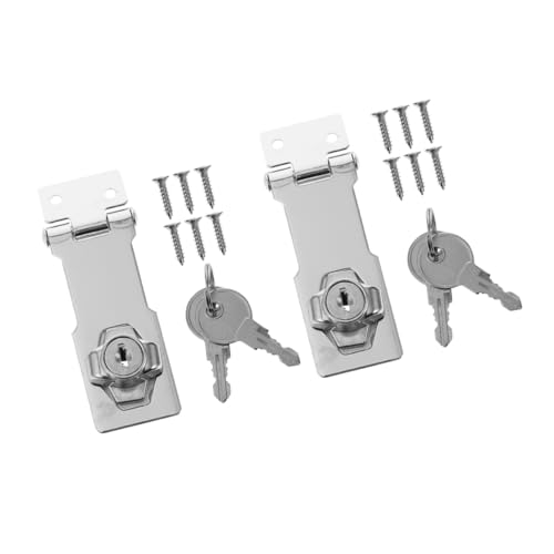 BAZEITFLOW 2 Stück Türsicherung Riegel Robuster Sicherheitsverschluss für Innentüren Geeignet für Badezimmer Schlafzimmer und Küchen mit Zuverlässigem Schlossmechanismus für BAZEITFLOW 2 Stück Türsicherung Riegel Robuster Sicherheitsverschluss für Innentüren Geeignet für Badezimmer Schlafzimmer und Küchen mit Zuverlässigem Schlossmechanismus für von BAZEITFLOW