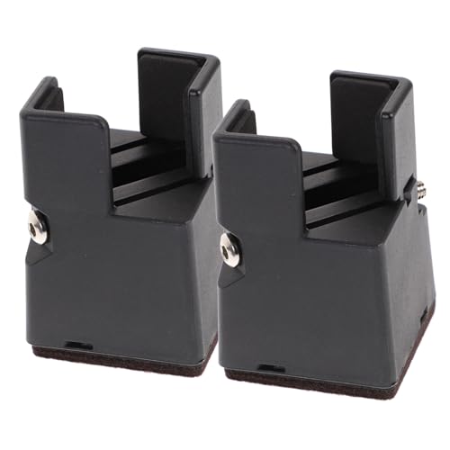 BAZEITFLOW 2 Stück Verstellbare Möbel Erhöhungen aus Karbonstahl Robuste Bettrahmen und Stuhlbeinerhöhungen Geeignet für Möbelbeine Breit für Bett Sofa Schrank und Schreibtisch von BAZEITFLOW