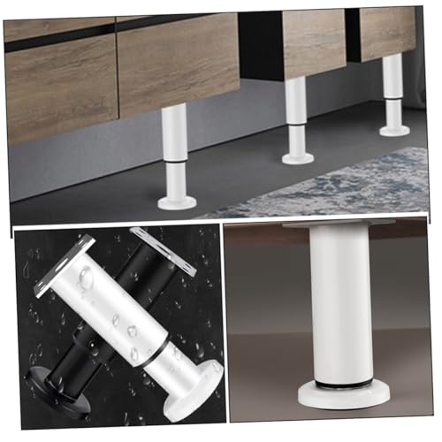 BAZEITFLOW 2 Stück Verstellbare Möbelbeine aus Metall Stabile Verschiebbare Tisch und Schrankfüße für Couch Bett und Tv Möbel mit Hoher Belastbarkeit von BAZEITFLOW