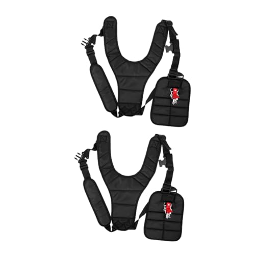 BAZEITFLOW 2 Stück Verstellbarer Gepolsterter Schultergurt für Motorsense und Freischneider Komfortabel und Robust Passend für Rasentrimmer und Heckenschneider Edelstahl Praktische von BAZEITFLOW