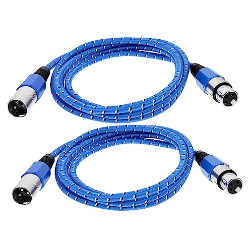BAZEITFLOW 2 Stück Xlr Mikrofonkabel Blau Geflochten Hohe Übertragungsqualität für Mikrofon und Audioanwendungen BAZEITFLOW 2 Stück Xlr Mikrofonkabel Blau Geflochten Hohe Übertragungsqualität für Mikrofon und Audioanwendungen von BAZEITFLOW