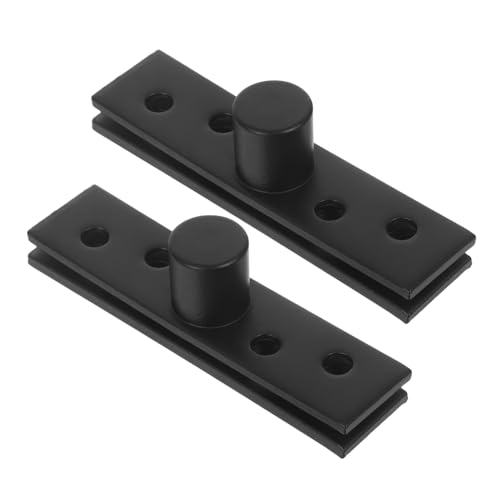 BAZEITFLOW 2 Stücke Edelstahl Unsichtbare Drehbare Türscharniere Pivot Scharniersystem für Möbel Schränke Unsichtbare Türbefestigung mit Stabilem Oberen und Unteren Halt von BAZEITFLOW