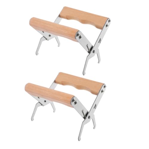 BAZEITFLOW 2 Stücke Robuster Hebel mit Holzgriff Beekeeping Werkzeug für Präzises und Positionieren von Honigwaben von BAZEITFLOW