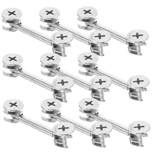 BAZEITFLOW 20 Sätze Teiliges Möbelverbinder Langlebige Möbelbeschläge für Schrank Kommode und Einfache Installation Vielseitig Einsetzbar im Home Office und Wohnbereich von BAZEITFLOW