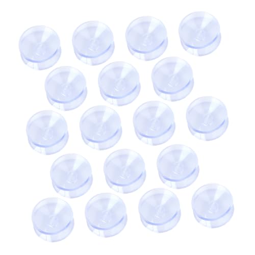 BAZEITFLOW 20 Stück Antirutsch Pads für Glastische Doppelseitige Saugnäpfe rutschfeste Unterlagen für Tischplatten für Teetische Badezimmer und Marmortische von BAZEITFLOW