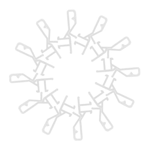 BAZEITFLOW 20 Stück Clips für Fensterjalousien Transparente Gardinen Clips Ersatzteile für Jalousien Einfache Installation Praktisch für Verschiedene Fensterstile von BAZEITFLOW