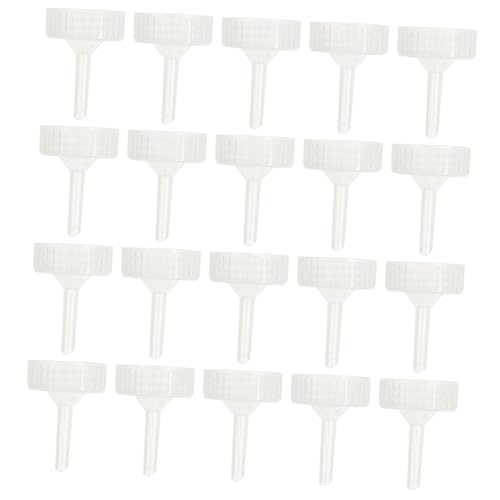 BAZEITFLOW 20 Stück Teiliges DIY Garneleneier Inkubator Flaschenverschluss Einfach zu Montierende Brutkappen Transparentes Aquariumzubehör für Brine Shrimp Inkubator und Fischzucht von BAZEITFLOW