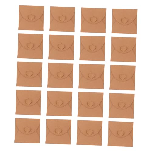 BAZEITFLOW 20 Stück Teiliges Kraftpapier CD Taschen Mehrscheibige CD Hüllen Umweltfreundlich Langlebig Einfaches Design für Zuhause und Büro von BAZEITFLOW
