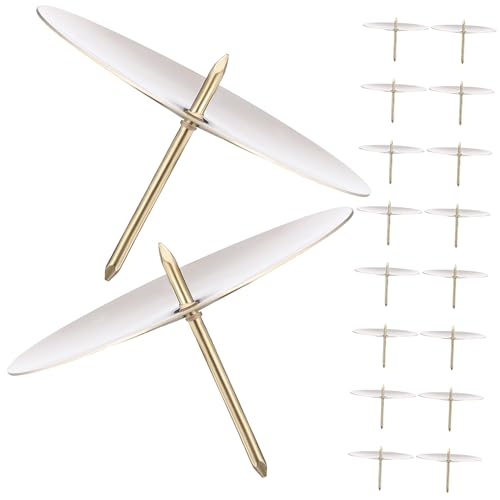 BAZEITFLOW 20 Stück Teiliges Metall Kerzenhalter mit Dorn für Stumpenkerzen Stabiler Vintage Kerzenständer Tropfwasserdicht Geeignet für Hochzeit Wohnzimmer Tischdekoration von BAZEITFLOW