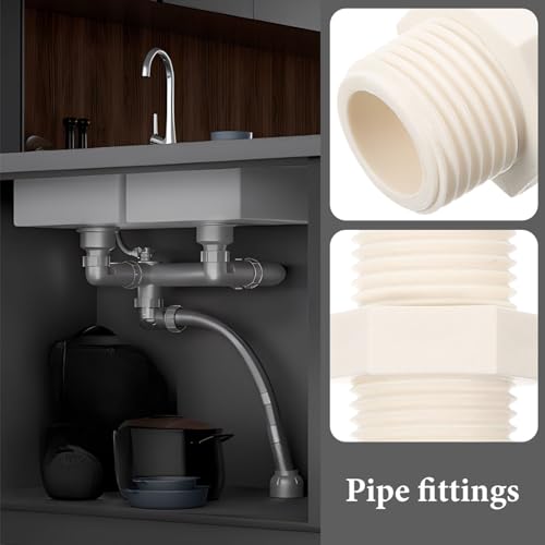 BAZEITFLOW 20 Stück Teiliges PVC Rohrfitting mit Außengewinde Langlebige Wasseradapter Installieren für Gartenregal und Gewinderohrverbindung Widerstandsfähig und Leicht BAZEITFLOW 20 Stück Teiliges PVC Rohrfitting mit Außengewinde Langlebige Wasseradapter Installieren für Gartenregal und Gewinderohrverbindung Widerstandsfähig und Leicht von BAZEITFLOW
