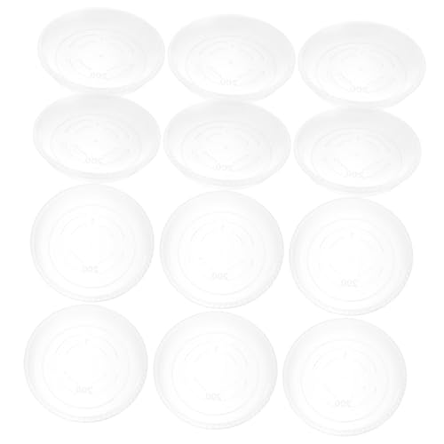 BAZEITFLOW 20 Stück Transparente Blumentopf Tabletts Blumentopf Basis Pflanzgefäß Etikett Topf Untertassen Baumschule Blumentopf Untertasse Sukkulenten Töpfe Durchsichtige von BAZEITFLOW