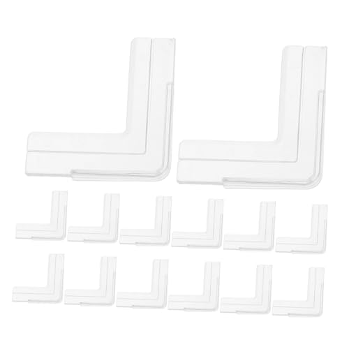 BAZEITFLOW 20 Stück Transparente Eckenschutz Selbstklebende PVC Kantenschutz für Fenster und Möbel Flexible Zuschnittsoption Stoßdämpfender Schutz für Weiße Schreibtische und von BAZEITFLOW