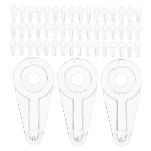 BAZEITFLOW 200 Sätze Teiliges Clip aus Transparentem Stabile Halterungen für Glasplatten und Schranktüren Schrauben Vielseitig Passend für Verschiedene Glasstärken Modernes Design für Möbel von BAZEITFLOW