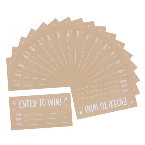 BAZEITFLOW 200 Stück Blanko Verlosungskarten mit Beschreibbaren Feldern für Name Mail Telefon Eintrittskarten für Veranstaltungen Lose Vielseitige Teilnahmeformulare für Wettbewerbe Auktionen BAZEITFLOW 200 Stück Blanko Verlosungskarten mit Beschreibbaren Feldern für Name Mail Telefon Eintrittskarten für Veranstaltungen Lose Vielseitige Teilnahmeformulare für Wettbewerbe Auktionen von BAZEITFLOW