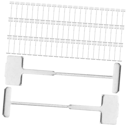 BAZEITFLOW 200 Stück Fliesen nivelliersystem Stahl nadeln Fliesenabstandhalter Keramik Fliesen Ausgleichswerkzeug Wiederverwendbar Robust von BAZEITFLOW