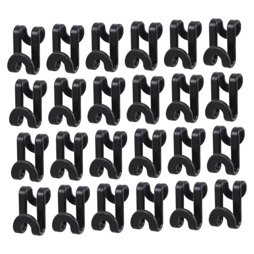 BAZEITFLOW 24 Stück Teiliges Abs Doppel kleiderbügel verbindungshaken Platzsparend Robust und Rutschfest für Kleiderschrank Schrank und Garderobe zur Ordentlichen Aufbewahrung Schwerer von BAZEITFLOW