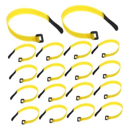 BAZEITFLOW 24 Stück Teiliges Verstellbares Kabelbinder Wiederverwendbarem Klettband Flexible Kabelhalter für Kabelmanagement Robuste Befestigungsriemen für Kabel Schläuche und Seile Gelb BAZEITFLOW 24 Stück Teiliges Verstellbares Kabelbinder Wiederverwendbarem Klettband Flexible Kabelhalter für Kabelmanagement Robuste Befestigungsriemen für Kabel Schläuche und Seile Gelb von BAZEITFLOW