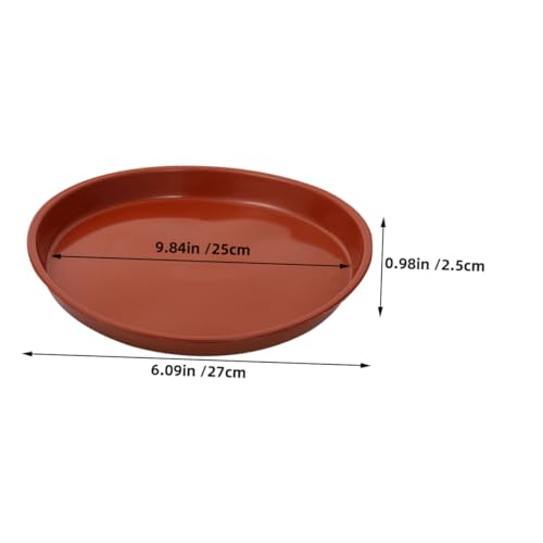 BAZEITFLOW 25 Stück Teiliges Rotes Kunststoff Blumentopf-untersetzer Runde Pflanzenschale mit Wasserauffangfunktion Effizienter Drainage-tablett für Sukkulenten Blumen und Kräuter BAZEITFLOW 25 Stück Teiliges Rotes Kunststoff Blumentopf-untersetzer Runde Pflanzenschale mit Wasserauffangfunktion Effizienter Drainage-tablett für Sukkulenten Blumen und Kräuter von BAZEITFLOW
